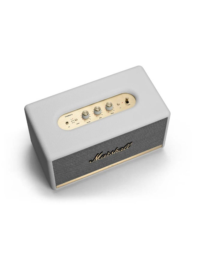 Marshall Stanmore II Bluetooth Speaker - 5.0 Bluetooth and aptX Technology With 30ft Wireless Bluetooth Speakers Range 80W - White - Image 2
